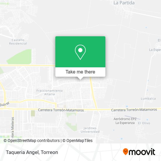 Mapa de Taqueria Angel