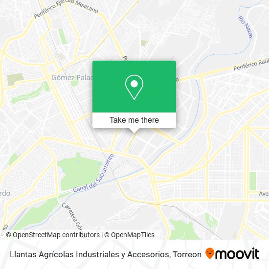 Mapa de Llantas Agrícolas Industriales y Accesorios