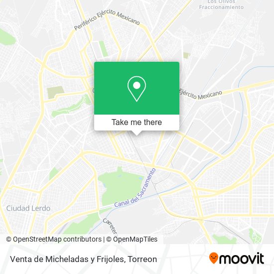 Venta de Micheladas y Frijoles map