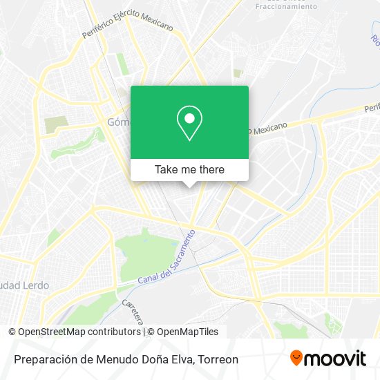 Mapa de Preparación de Menudo Doña Elva