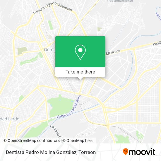 Mapa de Dentista Pedro Molina González