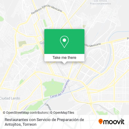 Restaurantes con Servicio de Preparación de Antojitos map