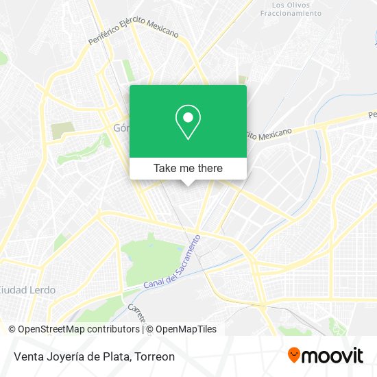 Mapa de Venta Joyería de Plata