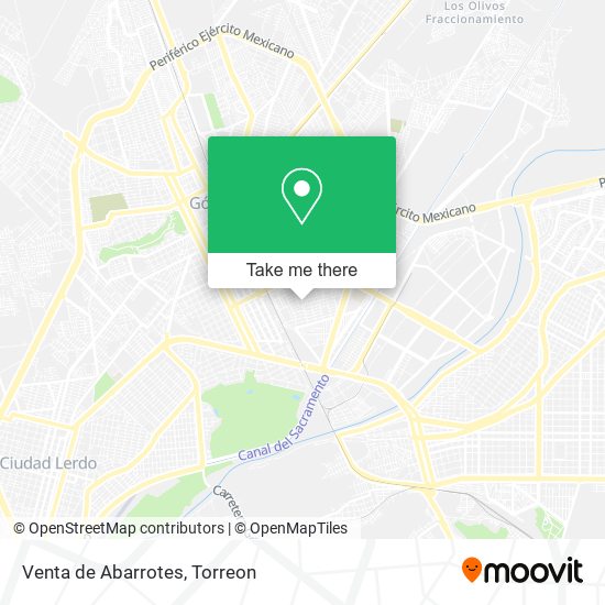 Venta de Abarrotes map