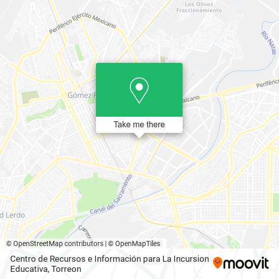 Centro de Recursos e Información para La Incursion Educativa map