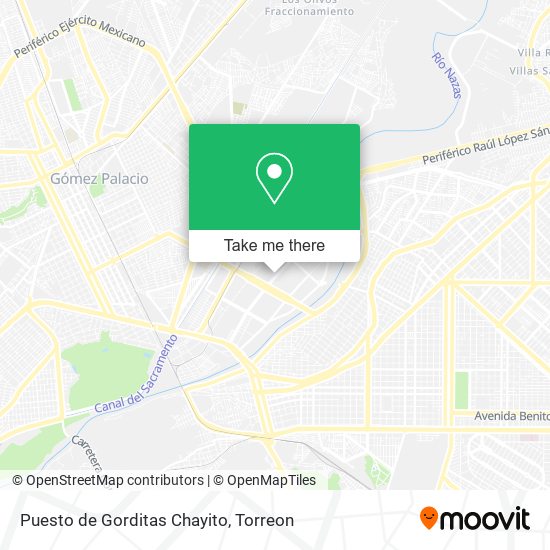 Puesto de Gorditas Chayito map