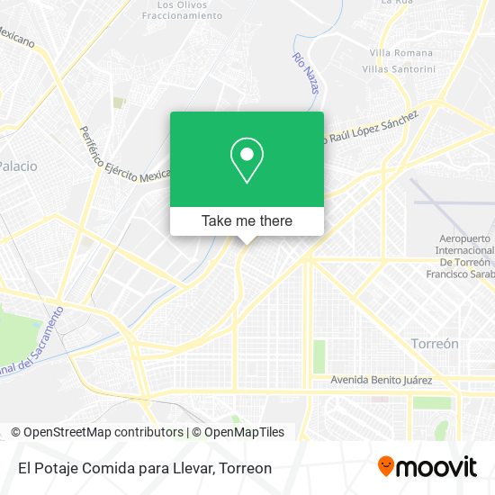 El Potaje Comida para Llevar map