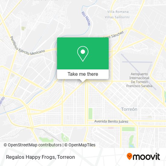 Regalos Happy Frogs map