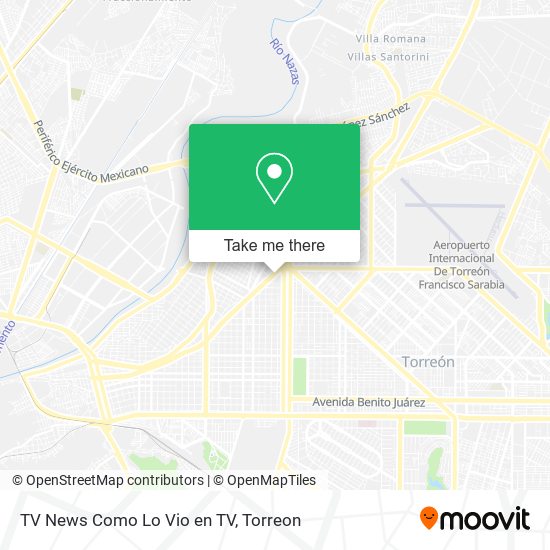 Mapa de TV News Como Lo Vio en TV