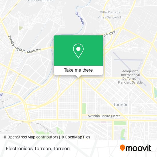 Electrónicos Torreon map