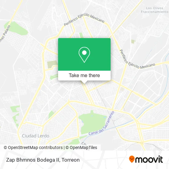 Mapa de Zap Bhmnos Bodega II