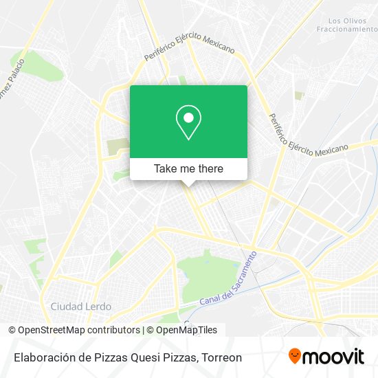 Elaboración de Pizzas Quesi Pizzas map