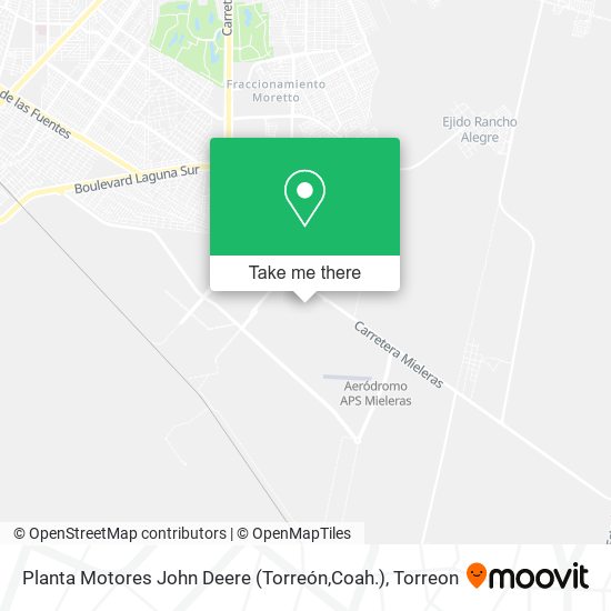 Mapa de Planta Motores John Deere (Torreón,Coah.)