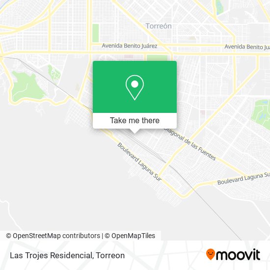 Las Trojes Residencial map