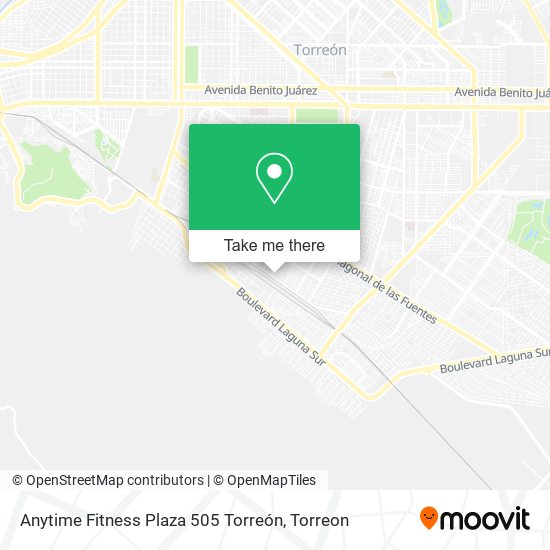 Anytime Fitness Plaza 505 Torreón map