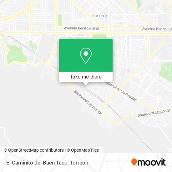 El Caminito del Buen Taco map