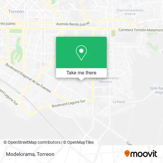 Modelorama map