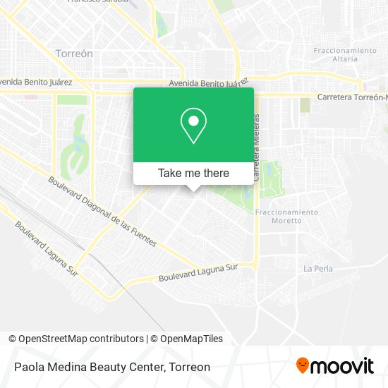 Mapa de Paola Medina Beauty Center