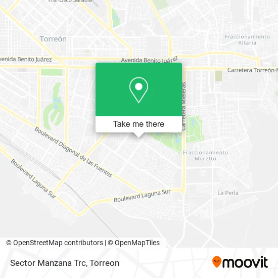 Sector Manzana Trc map