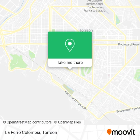 La Ferro Colombia map
