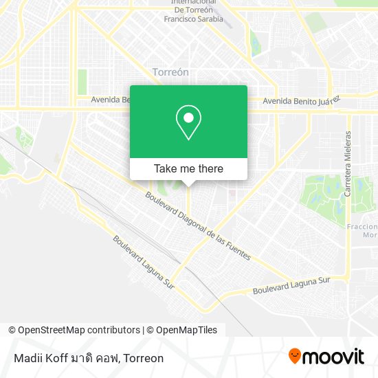 Mapa de Madii Koff มาดิ คอฟ