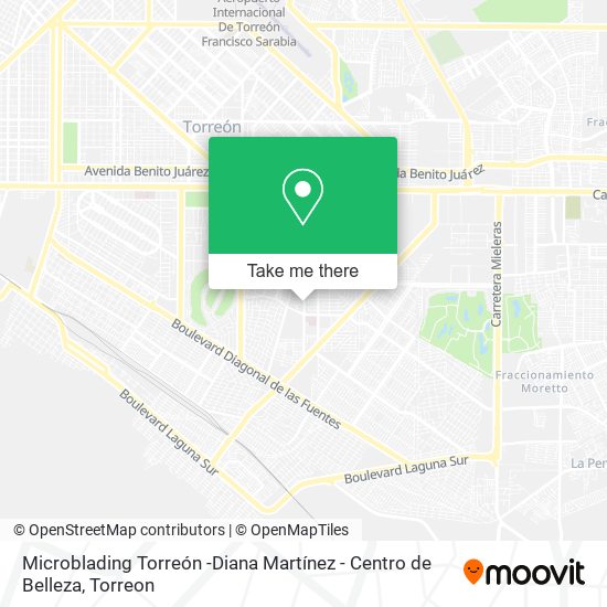 Mapa de Microblading Torreón -Diana Martínez - Centro de Belleza