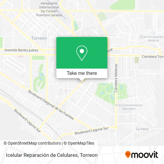 Mapa de Icelular Reparación de Celulares