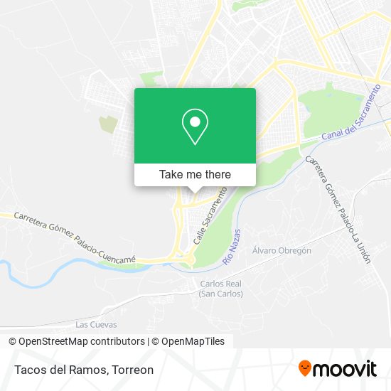 Mapa de Tacos del Ramos