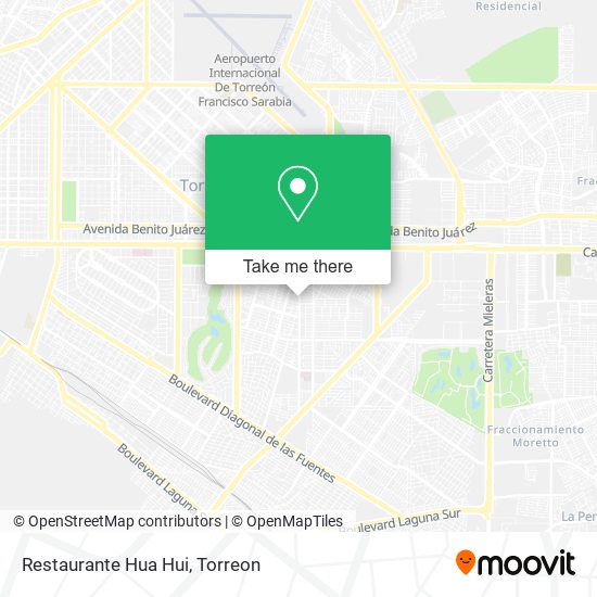 Mapa de Restaurante Hua Hui