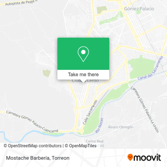 Mostache Barbería map