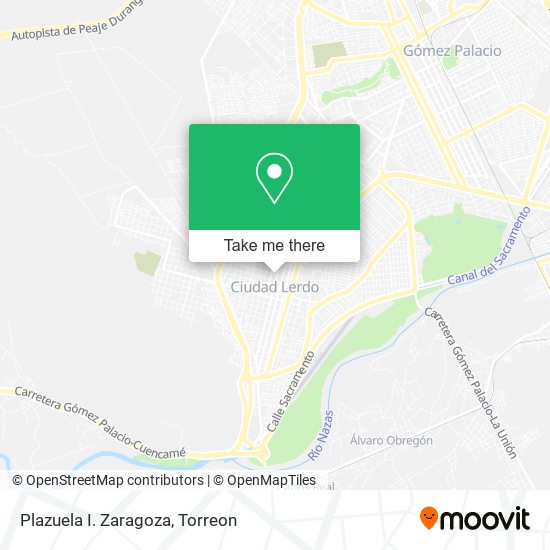 Mapa de Plazuela I. Zaragoza