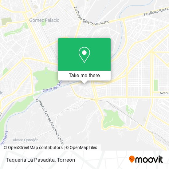 Mapa de Taquería La Pasadita