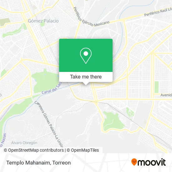 Templo Mahanaim map