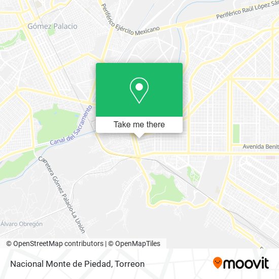 Nacional Monte de Piedad map