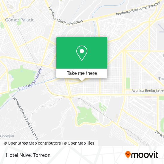 Hotel Nuve map