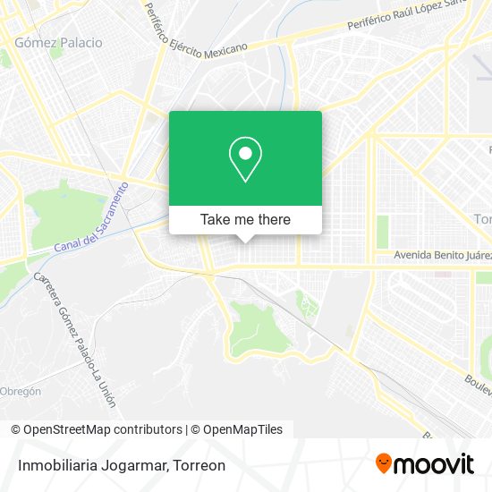 Mapa de Inmobiliaria Jogarmar