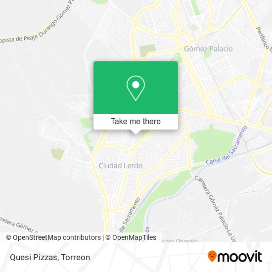 Quesi Pizzas map