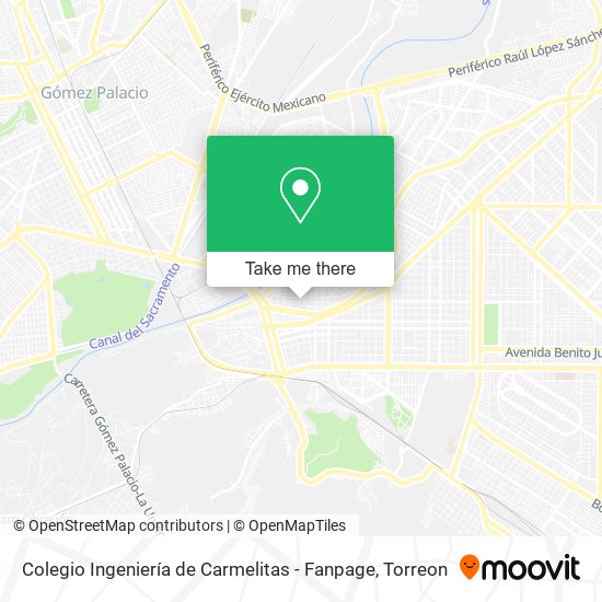 Colegio Ingeniería de Carmelitas - Fanpage map