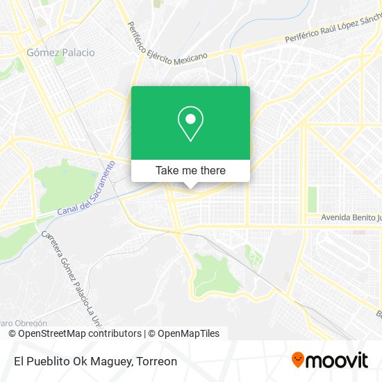 Mapa de El Pueblito Ok Maguey