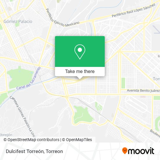Dulcifest Torreón map