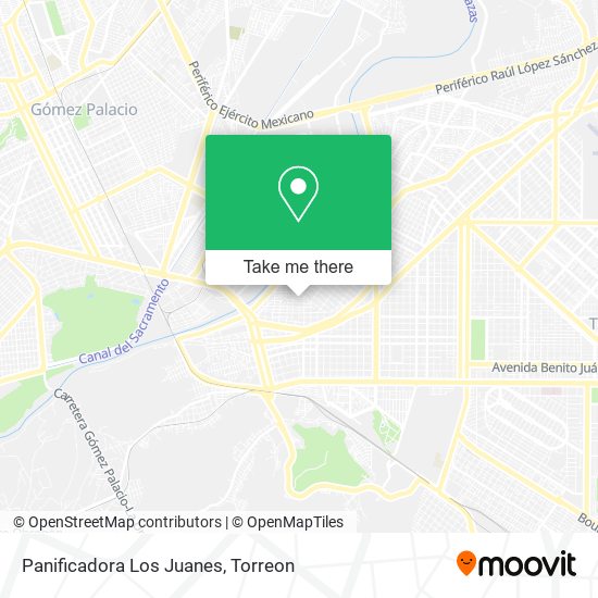 Panificadora Los Juanes map