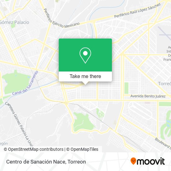 Centro de Sanación Nace map