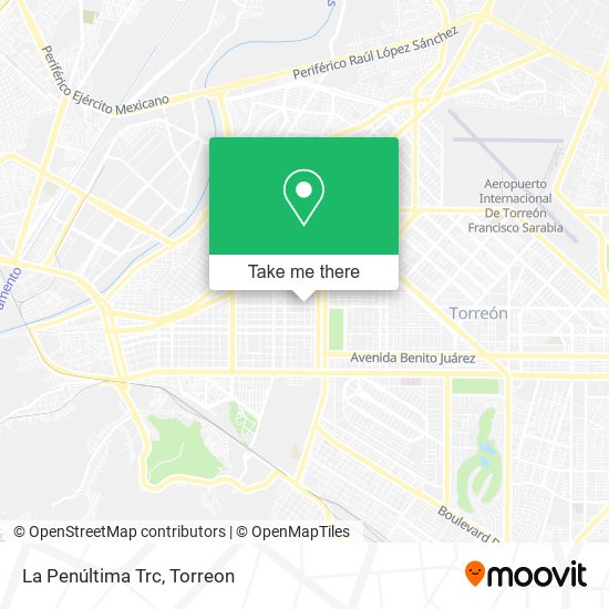 Mapa de La Penúltima Trc