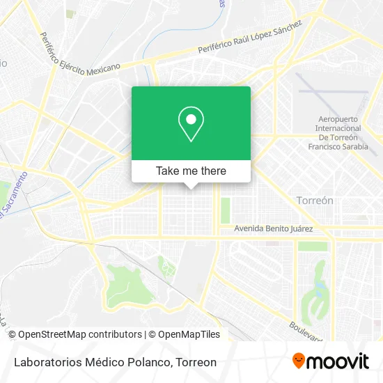 Laboratorios Médico Polanco map