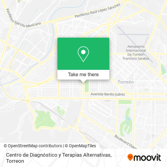 Centro de Diagnóstico y Terapias Alternativas map