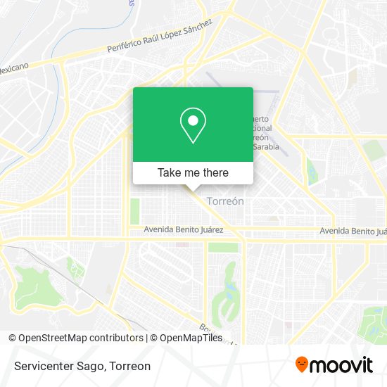 Servicenter Sago map