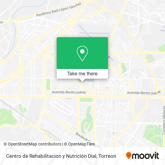 Centro de Rehabilitacion y Nutrición Dial map