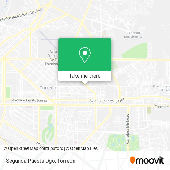 Mapa de Segunda Puesta Dgo