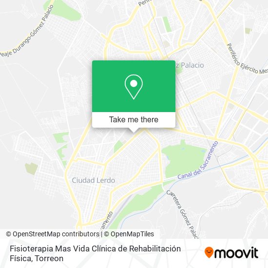 Fisioterapia Mas Vida Clínica de Rehabilitación Física map