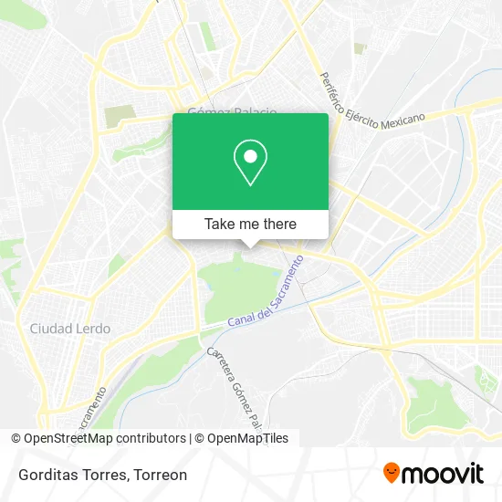 Gorditas Torres map